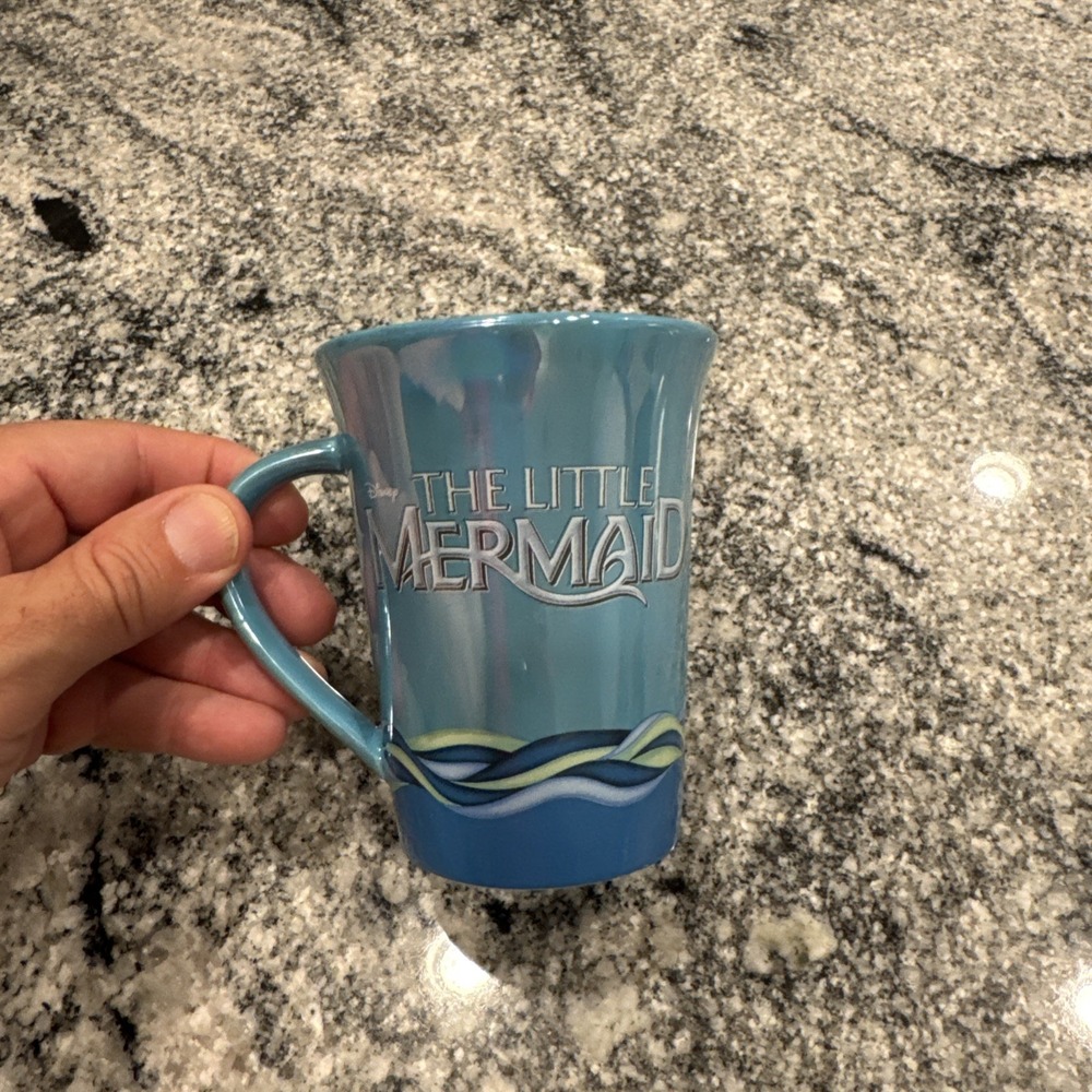 Disney Ariel The‎ Little Mermaid Coffee Mug Iridescent Blue